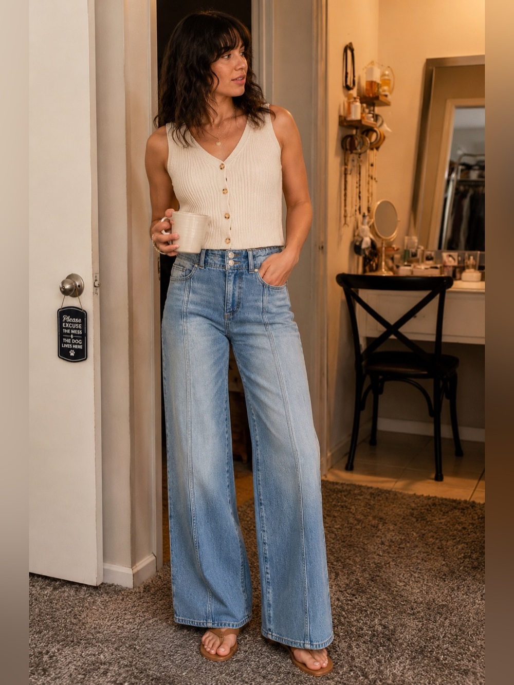 The Wide Leg Jean from Loft in Excellent Condition